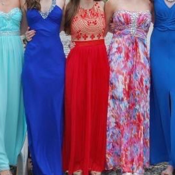 Ruby Red Maxi Dress by Rina Dhaka for Anthropologie, size 0 - Picture 3 of 3